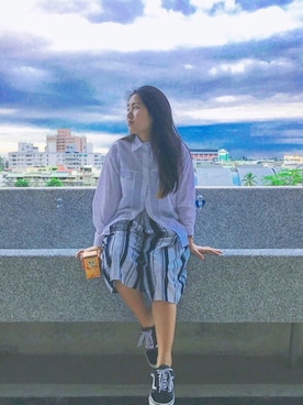「school」｜「アイテム（腕時計）」を使った、阿郭さん（レディース・156cm）の冬コーディネート