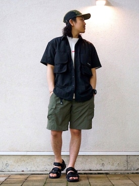 「BACK NUMBER（バックナンバー）のアイテム（キャップ）」を使った、マッスルさん（メンズ・169cm）の春コーディネート