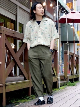 「アイテム（その他）」を使った、マッスルさん（メンズ・169cm）の春コーディネート