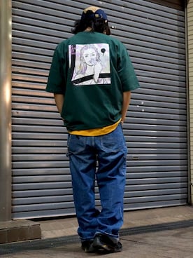 「BACK NUMBER（バックナンバー）のアイテム（キャップ）」を使った、マッスルさん（メンズ・169cm）の夏コーディネート