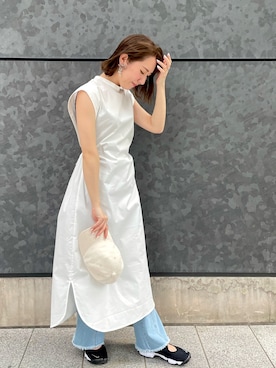 「FREE'S MART（フリーズマート）のアイテム（帽子）」を使った、manamiさん（レディース・158cm）の春コーディネート