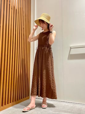 「FREE'S MART（フリーズマート）のアイテム（帽子）」を使った、manamiさん（レディース・158cm）の春コーディネート