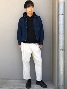 「classicalelf（クラシカルエルフ）のアイテム（パーカー）」を使った、これしきさん（メンズ・177cm）の春コーディネート