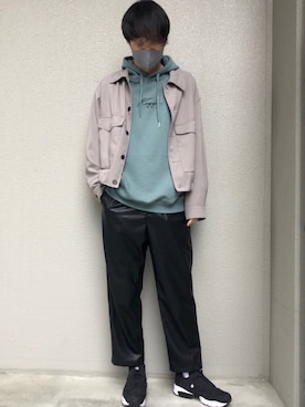 「ペールトーン」｜「アイテム（ブルゾン）」を使った、これしきさん（メンズ・177cm）の春コーディネート