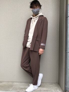 「SHAREEF（シャリーフ）のアイテム（ジャケット/アウター）」を使った、これしきさん（メンズ・177cm）の春コーディネート