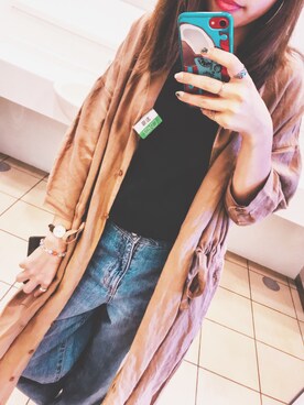 「仕事コーデ」｜「アイテム（その他アウター）」を使った、MIMIさん（レディース・155cm）の夏コーディネート