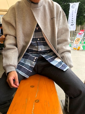 「MASONPRINCE（メイソンプリンス）のアイテム（スウェット）」を使った、koudainstaさん（メンズ・167cm）の秋コーディネート
