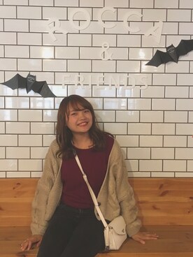 「DHOLIC（ディーホリック）のアイテム（その他アウター）」を使った、みーさんさん（レディース・157cm）の秋コーディネート