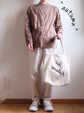 「Steven Alan（スティーブンアラン）の＜Steven Alan＞ O/DY DBY COOK SHIRT/シャツ（シャツ/ブラウス）」を使った、ゆうさん（メンズ・165cm）の秋コーディネート