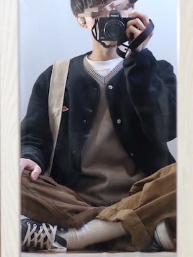 「アイテム（ノーカラージャケット）」を使った、ゆうさん（メンズ・165cm）の春コーディネート