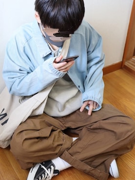 「RAGEBLUE（レイジブルー）のアイテム（その他アウター）」を使った、ゆうさん（メンズ・165cm）の春コーディネート