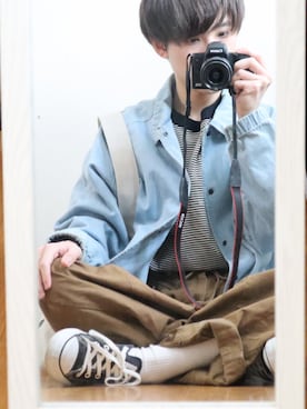 「RAGEBLUE（レイジブルー）のアイテム（その他アウター）」を使った、ゆうさん（メンズ・165cm）の春コーディネート