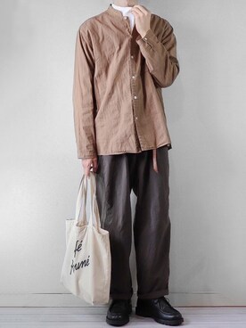 「Steven Alan（スティーブンアラン）の＜Steven Alan＞ O/DY DBY COOK SHIRT/シャツ（シャツ/ブラウス）」を使った、ゆうさん（メンズ・165cm）の秋コーディネート