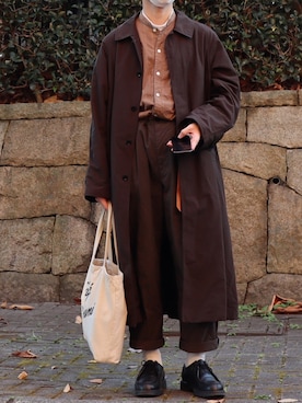 「Steven Alan（スティーブンアラン）の＜Steven Alan＞ O/DY DBY COOK SHIRT/シャツ（シャツ/ブラウス）」を使った、ゆうさん（メンズ・165cm）の冬コーディネート