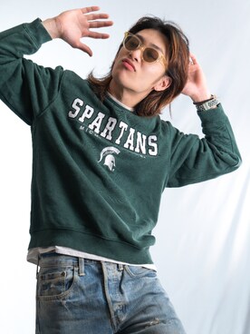 「R&Mstore」｜MARTINさん（メンズ・177cm）の春コーディネート