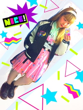 「ファンシー」｜「アイテム（ジャケット/アウター）」を使った、♡URARA♡さん（レディース・160cm）の春コーディネート