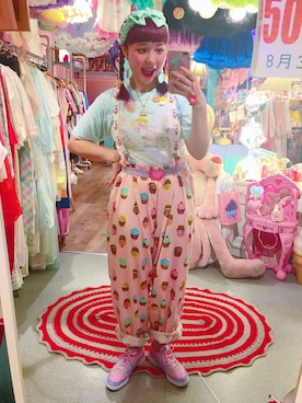 「アイテム（ベルト）」を使った、♡URARA♡さん（レディース・160cm）の秋コーディネート