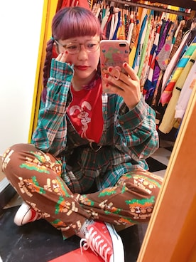 「PEANUTS（ピーナッツ）のアイテム（パンツ）」を使った、♡URARA♡さん（レディース・160cm）の秋コーディネート