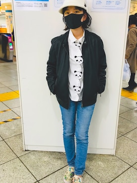 「BLACK LABEL CRESTBRIDGE（ブラックレーベル・クレストブリッジ）のアイテム（ジャケット/アウター）」を使った、究万(くま)📷さん（レディース・151cm）の秋コーディネート