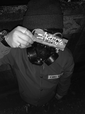 「Back Channel（バックチャンネル）のアイテム（アクセサリー）」を使った、インスタ映えしないマンさん（メンズ・160cm）の春コーディネート