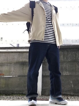 「Yves Saint Laurent（イヴサンローラン）のアイテム（ブルゾン）」を使った、ぽんさん（メンズ・163cm）の春コーディネート