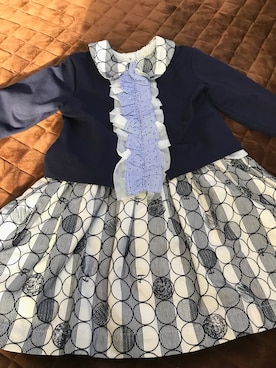 「ふりふりトップス」｜ま☻みさん（キッズ・130cm）の冬コーディネート