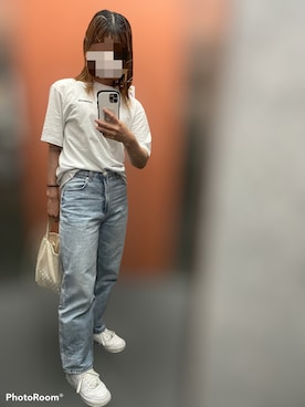 「patagonia（パタゴニア）のアイテム（Tシャツ/カットソー）」を使った、maaaさん（レディース・157cm）の夏コーディネート