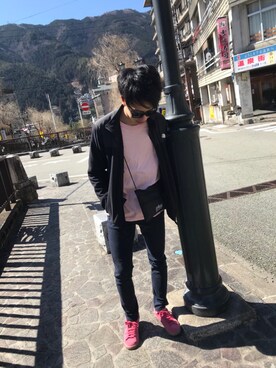 「kicks」｜「アイテム（その他アウター）」を使った、S.Hirokiさん（メンズ・178cm）の春コーディネート