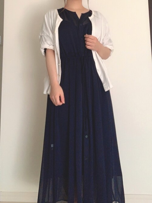 Riho ユニクロのワンピース ドレスを使ったコーディネート Wear