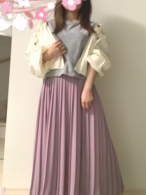 Riho ユニクロのスカートを使ったコーディネート Wear