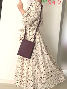 「AVAN LILY（アヴァンリリィ）のアイテム（ワンピース/ドレス）」を使った、Rihoさん（レディース・147cm）の春コーディネート
