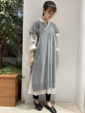 American Holic アメリカン ホリック アメリカンホリック の Lee 3月号掲載 Vネックニットワンピース ワンピース ドレス Wear