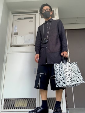 「Y's（ワイズ）のアイテム（アクセサリー）」を使った、やまんさん（メンズ・167cm）の秋コーディネート