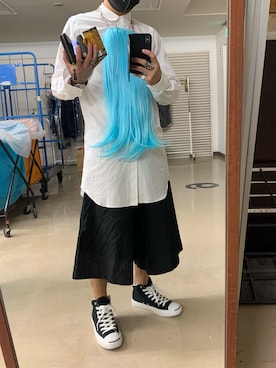 「コムデギャルソンオムプリュス」｜「アイテム（アクセサリー）」を使った、やまんさん（メンズ・167cm）の秋コーディネート