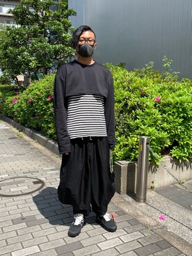 「ブラックコムデギャルソン」｜やまんさん（メンズ・167cm）の春コーディネート