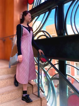 「axes femme（アクシーズファム）のアイテム（ソックス/靴下）」を使った、masakiさん（レディース・168cm）の秋コーディネート