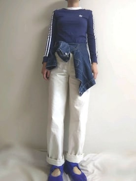 「スボーツミックス」｜「アイテム（ジャケット/アウター）」を使った、175cmさん（レディース・175cm）の春コーディネート