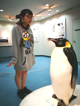 「ミニオンズ」｜「アイテム（その他）」を使った、ティムチョクさん（レディース・153cm）の秋コーディネート