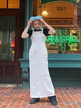 「Dr. Martens（ドクターマーチン）のDr.Martens  CHELSEA BOOT（ブーツ）」を使った、ｙｕｚｕｋｉさん（レディース・163cm）の夏コーディネート