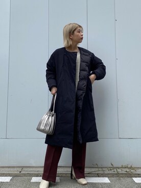 「CAPRICIEUX LE'MAGE（カプリシューレマージュ）のピンタックカットパンツ（その他パンツ）」を使った、ｙｕｚｕｋｉさん（レディース・163cm）の秋コーディネート