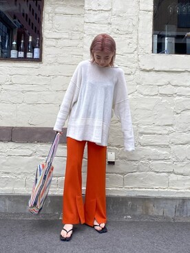 「ビーサン」｜「アイテム（その他）」を使った、ｙｕｚｕｋｉさん（レディース・163cm）の春コーディネート