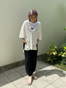 「ビーサン」｜「アイテム（その他）」を使った、ｙｕｚｕｋｉさん（レディース・163cm）の春コーディネート