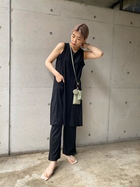 「ビーサン」｜「アイテム（その他）」を使った、ｙｕｚｕｋｉさん（レディース・163cm）の春コーディネート