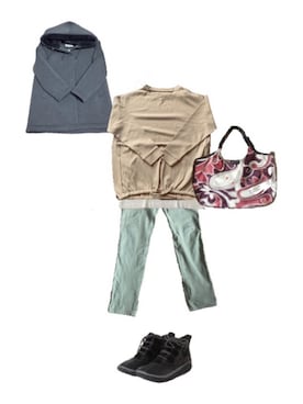 「SOREL（ソレル）のアイテム」を使った、uuy akirさん（レディース・150cm）の冬コーディネート