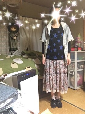 「off the wall（オフザウォール）のアイテム」を使った、megupeeさん（レディース・152cm）の春コーディネート