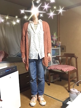 「on the couch（オンザカウチ）のアイテム」を使った、megupeeさん（レディース・152cm）の春コーディネート