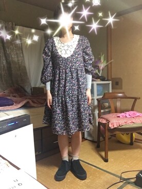 「Y's（ワイズ）のアイテム（スニーカー）」を使った、megupeeさん（レディース・152cm）の春コーディネート