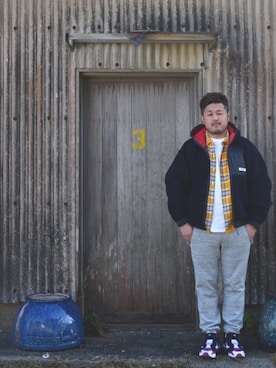 「thisisneverthat（ディスイズネバーザット）のアイテム（ジャケット/アウター）」を使った、masamasaさん（メンズ・175cm）の秋コーディネート