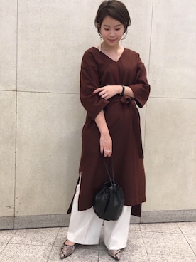 宮﨑　菜摘さん（レディース・154cm）の秋コーディネート