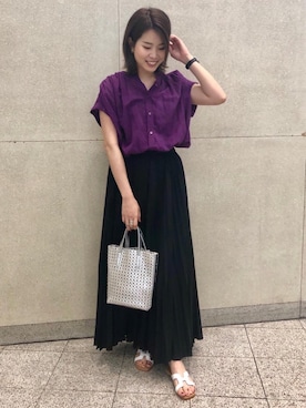 宮﨑　菜摘さん（レディース・154cm）の夏コーディネート